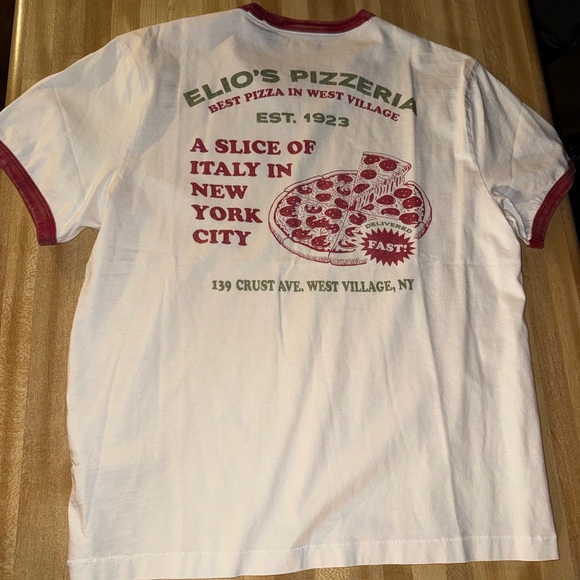 Abercrombie & Fitch White Ringer Tee - Picture 2 of 3